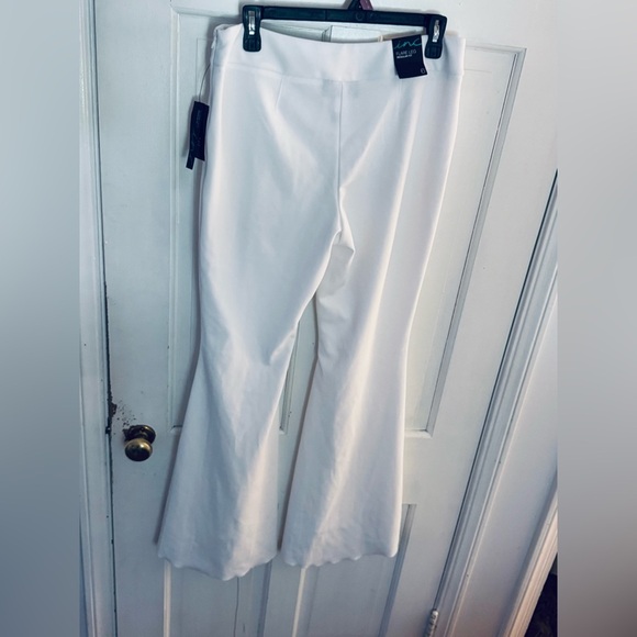 INC Bright White Super Flare Tulip Pants NWT - Picture 7 of 15